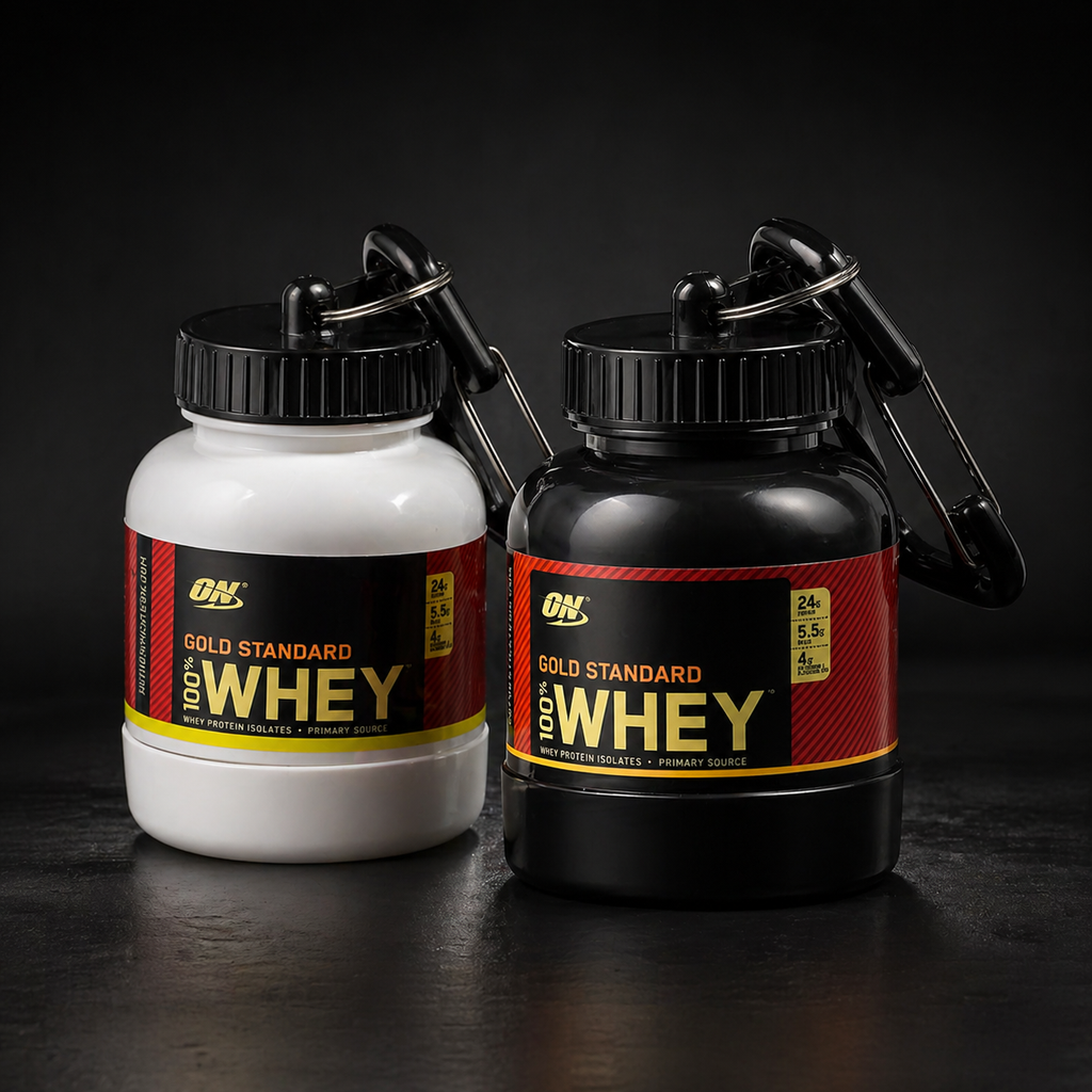 Mini Protein Powder Storage Keychain
