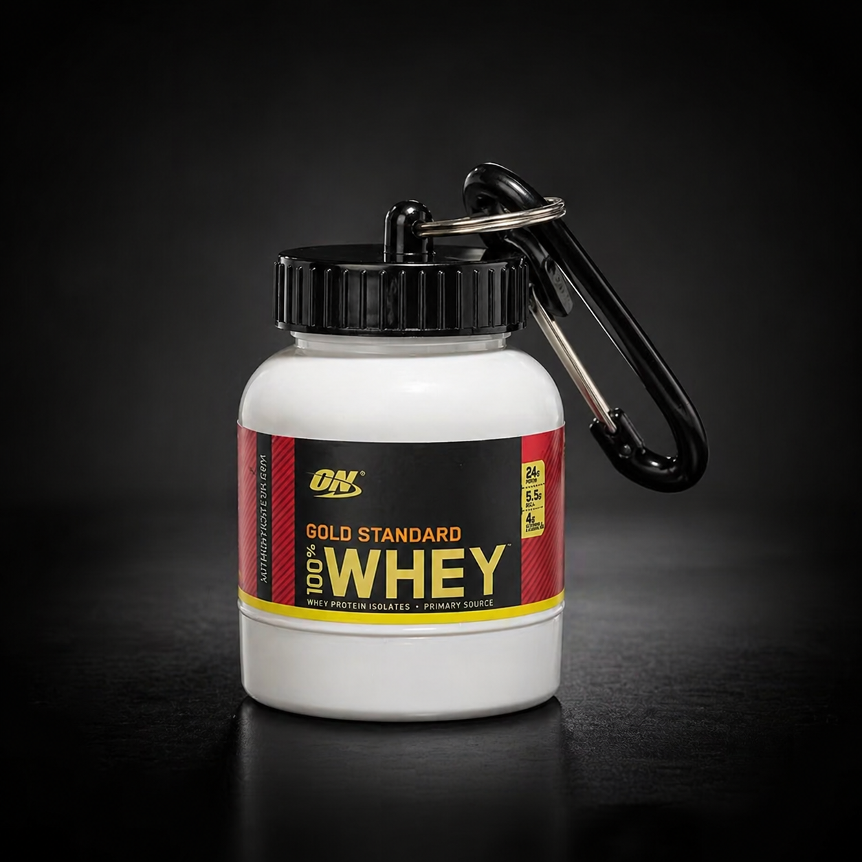 Mini Protein Powder Storage Keychain