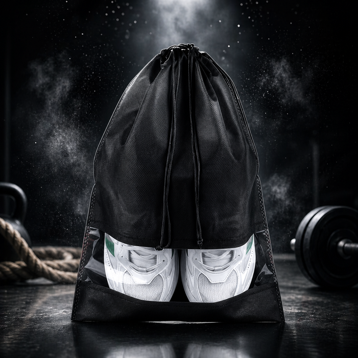 Black Gym Shoe Bag